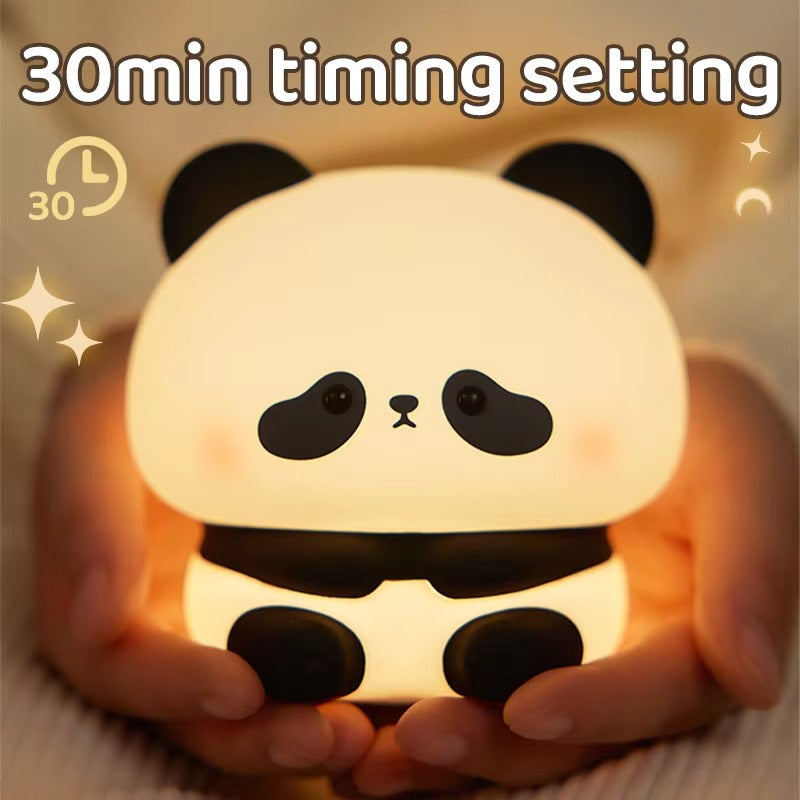 Cute Panda Silicone Night Light β Soft Touch LED Lamp