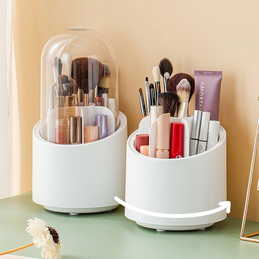 360° Makeup Organizer – Rotating Cosmetic Storage Solution