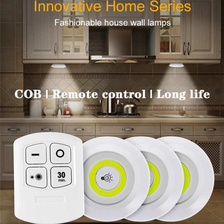 Pack of 3 LED Remote Control Tap Lights – Easy Lighting Anywhere