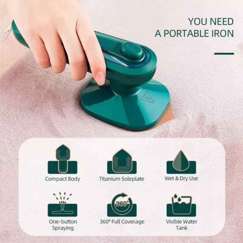 Portable Mini Iron β Handheld Travel Steam Iron
