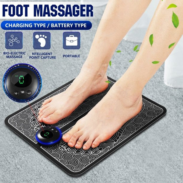 EMS Foot Massager Mat – Smart Electric Circulation Therapy Pad