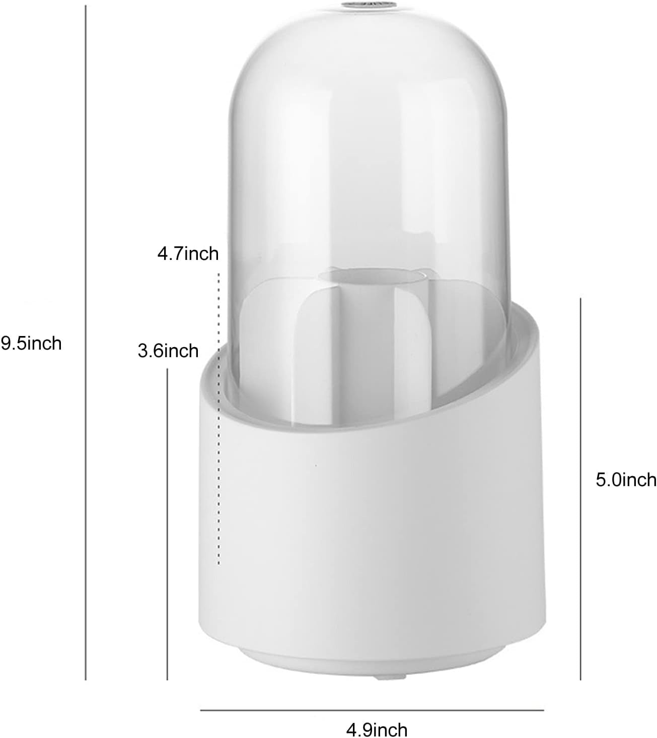 360° Makeup Organizer – Rotating Cosmetic Storage Solution